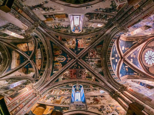 Frescoes Church of Saint Catherine of Alexandria in Galatina Apulia Italy