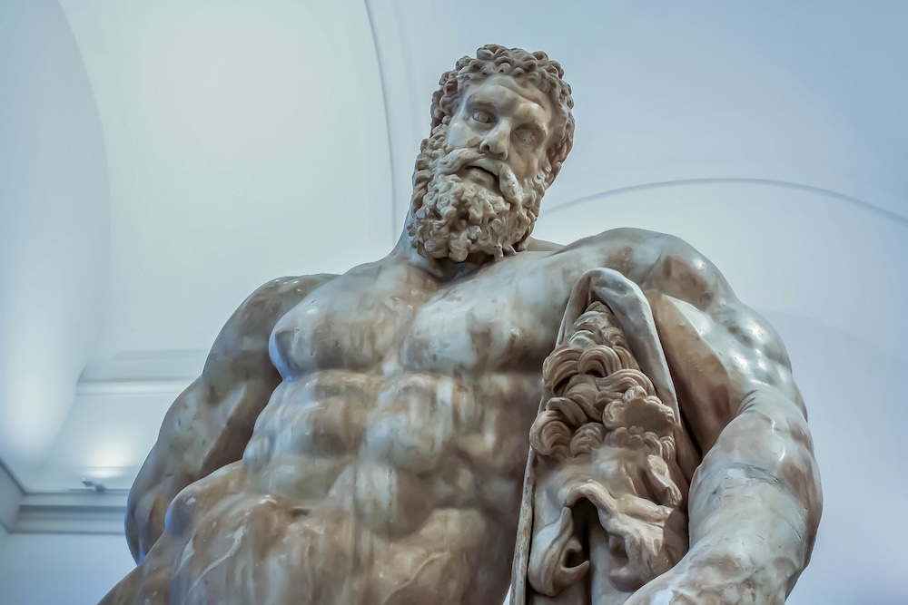 Farnese collection The Farnese Hercules at the MANN museum in Naples